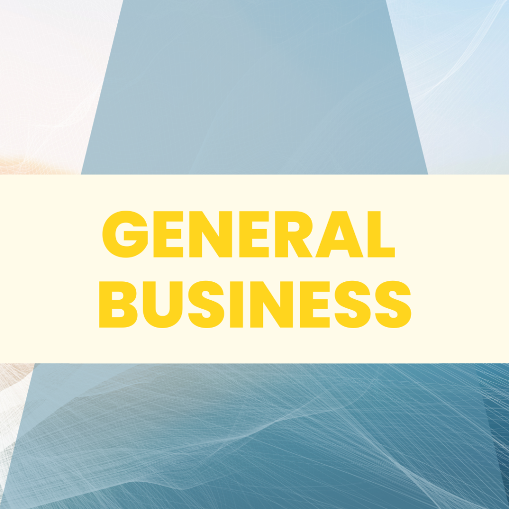 graphic with text general business